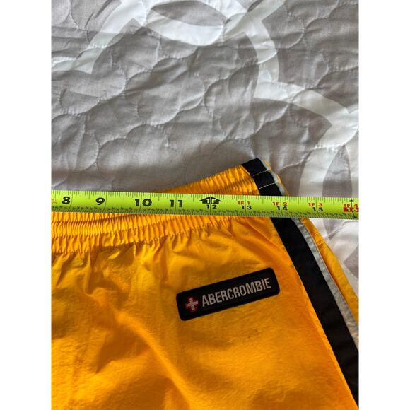 Abercrombie & Fitch Vintage 90's Yellow Track Wind Pants Medium - Picture 7 of 8